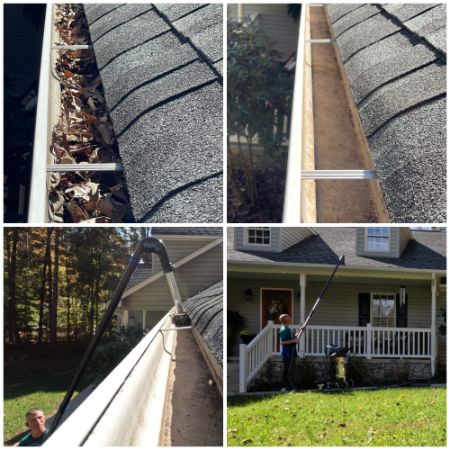 Skyvac gutter cleaning